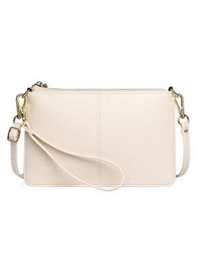Leather Wristlet Crossbody Bag with RFID Card Slots